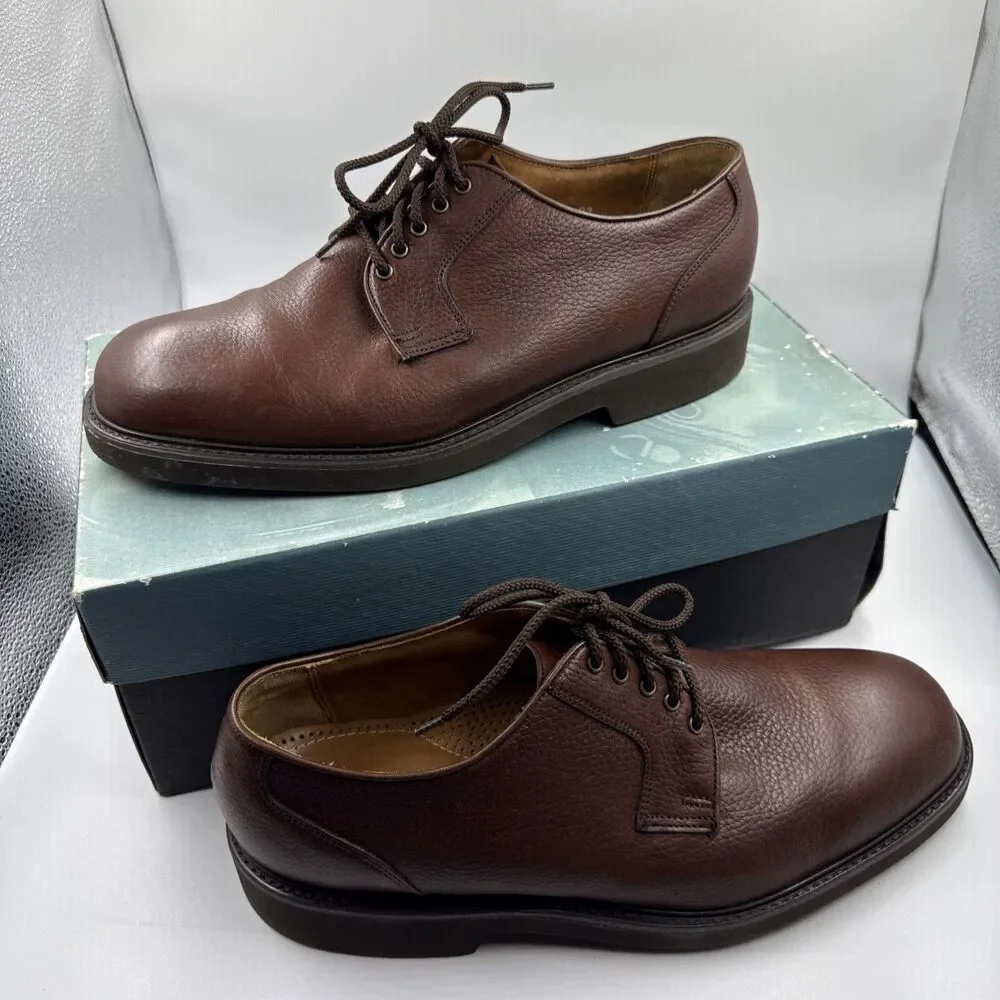 Florsheim Plain Toe Oxford Shoes Ortholite Comfortech Brown Leather Men's 11.5
